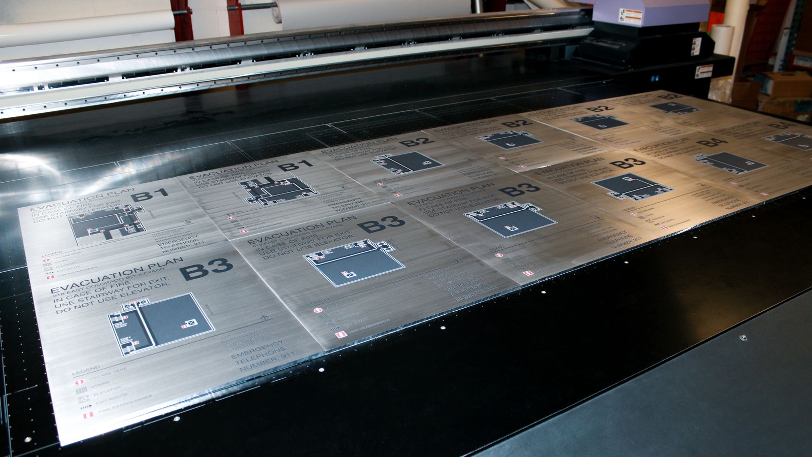 brushed aluminum printing