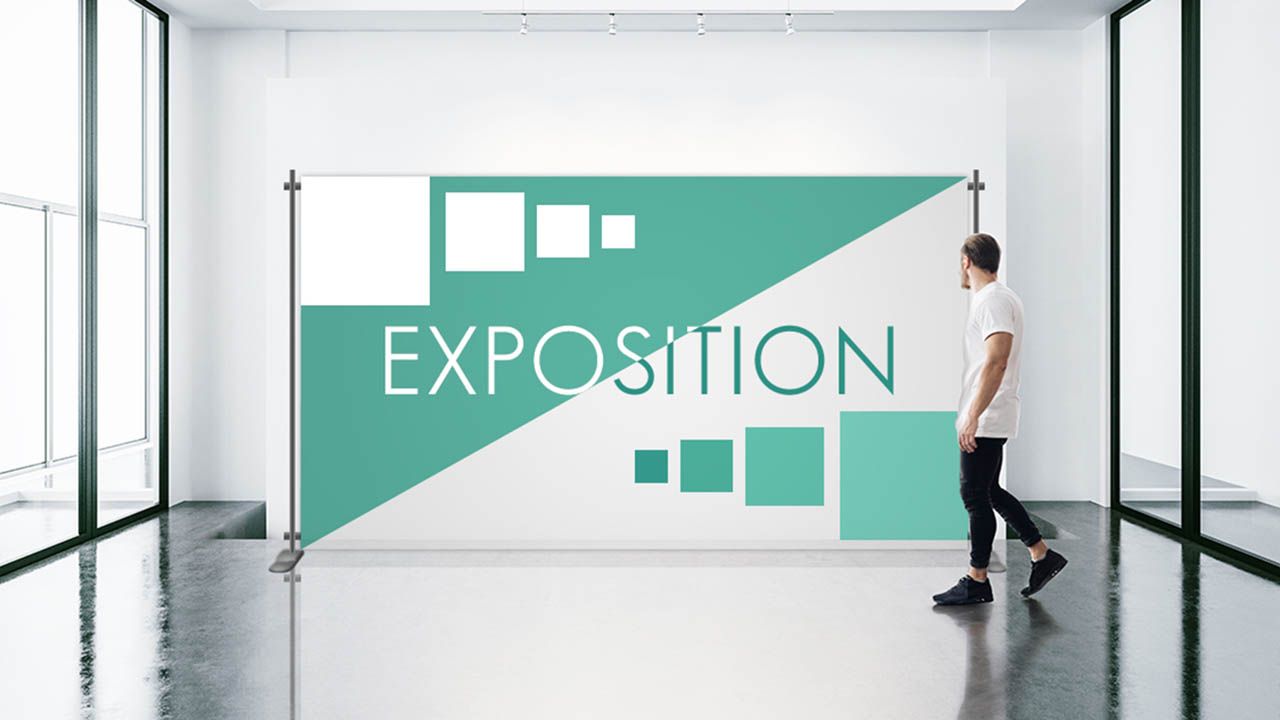 exposition banner sign