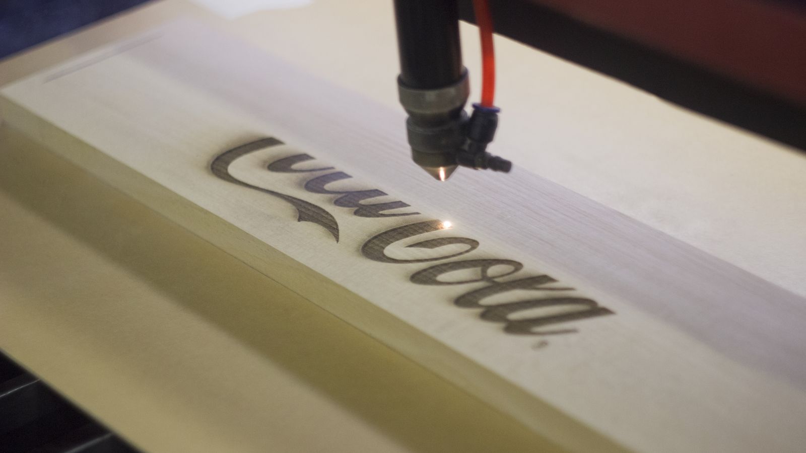 laser engraving on wood