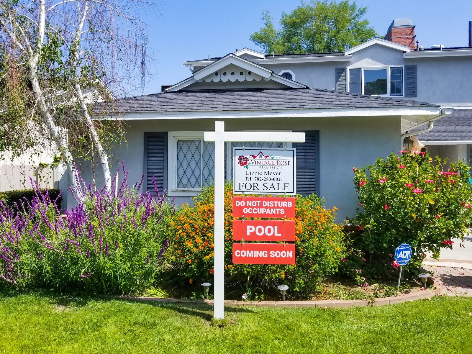 unique Real estate sign made of wood