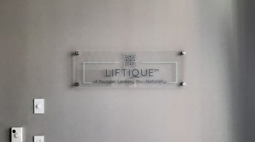 wall mounted acrylic signage