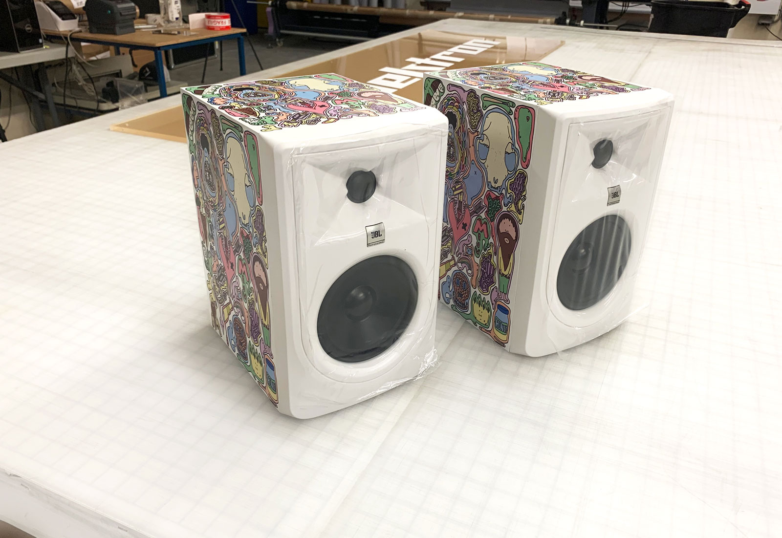 custom stickers for speakers
