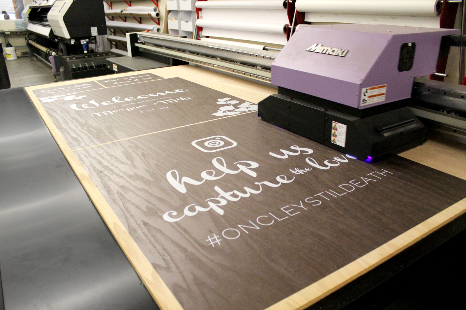 plywood signage printing