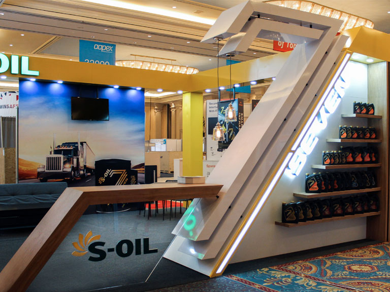 s-oil trade show booth