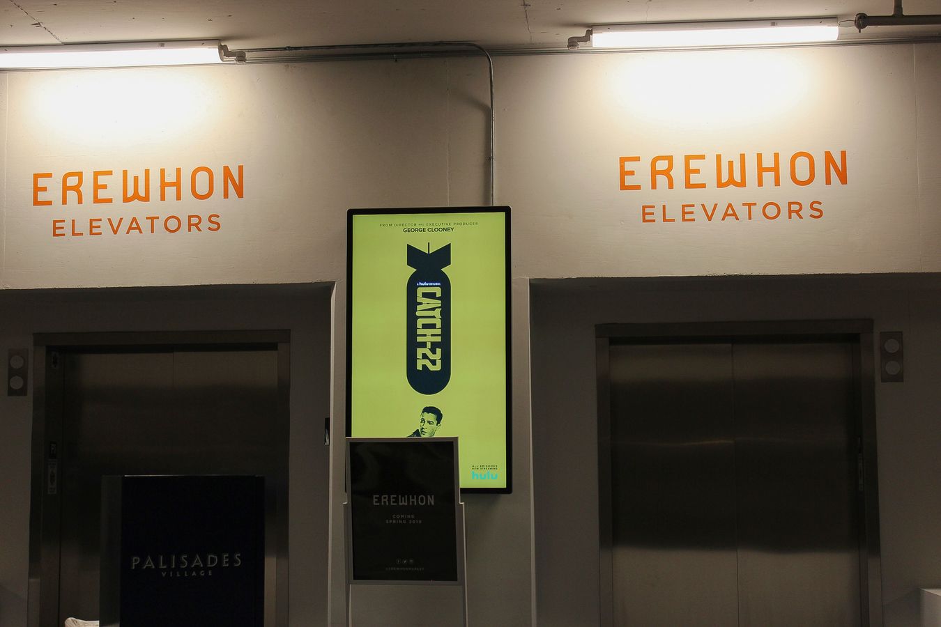 Erewhon elevator signs