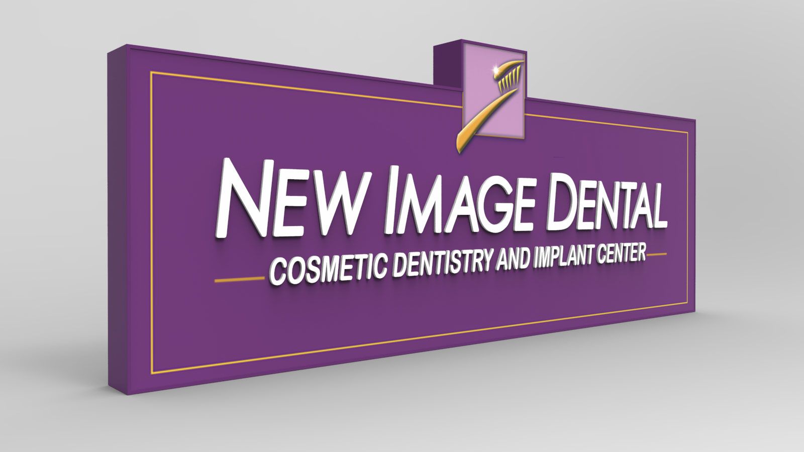 business sign 3d rendering