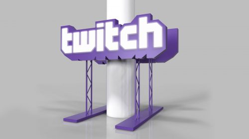 twitch stand 3d rendering