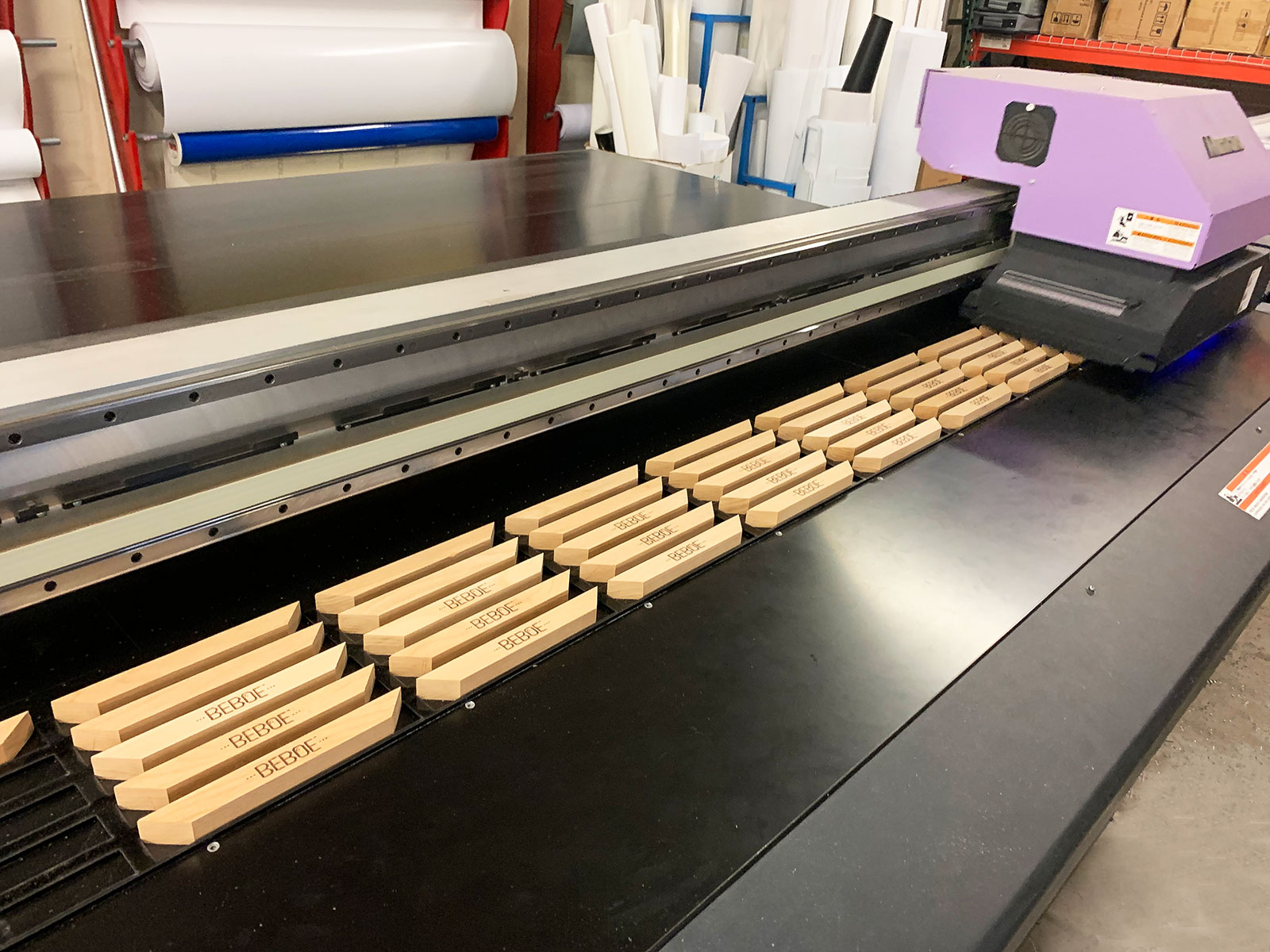 wooden signs printing process