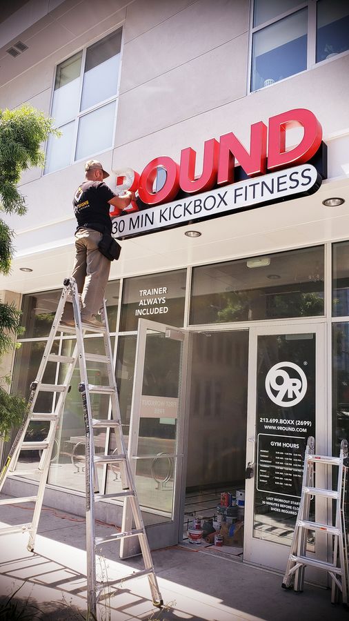 Channel letters installation process
