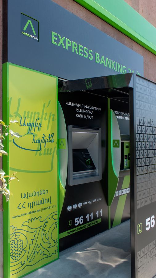 bank atm acrylic signs
