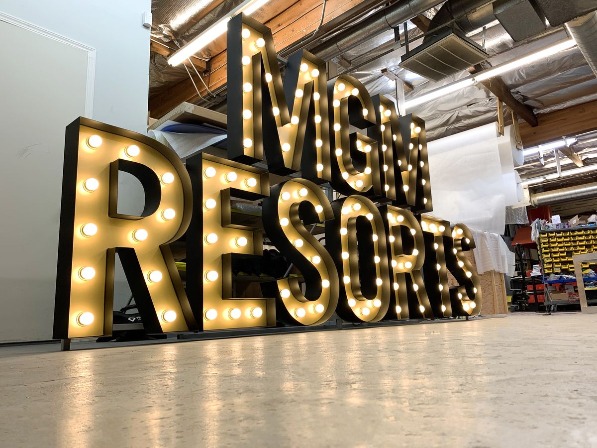 big marquee letters