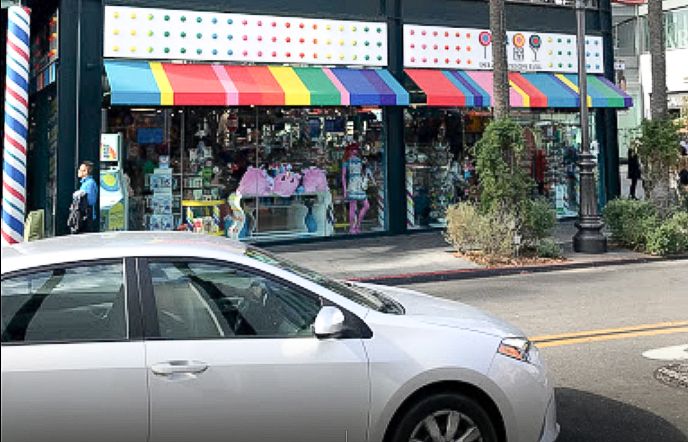 colorful canvas canopy
