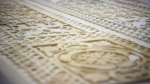 engraved wooden signage