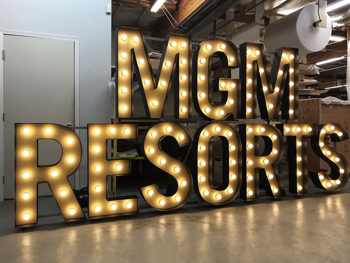 large marquee letters