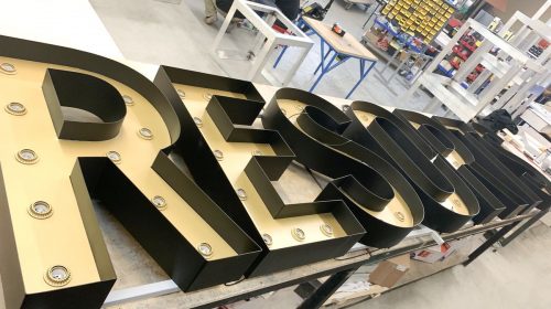 making a marquee sign
