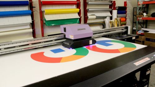 pvc google logo cutting