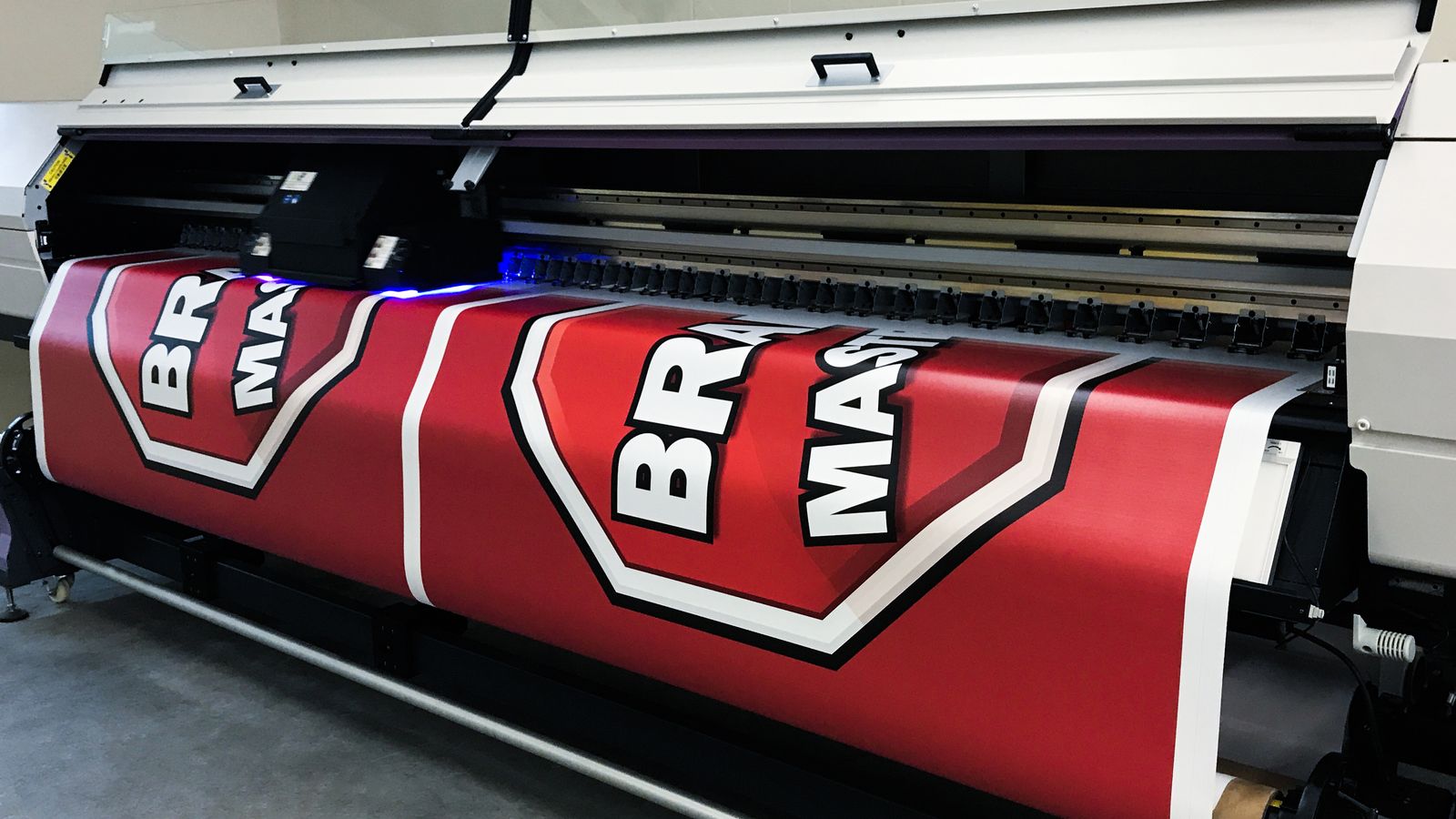 red banner printing