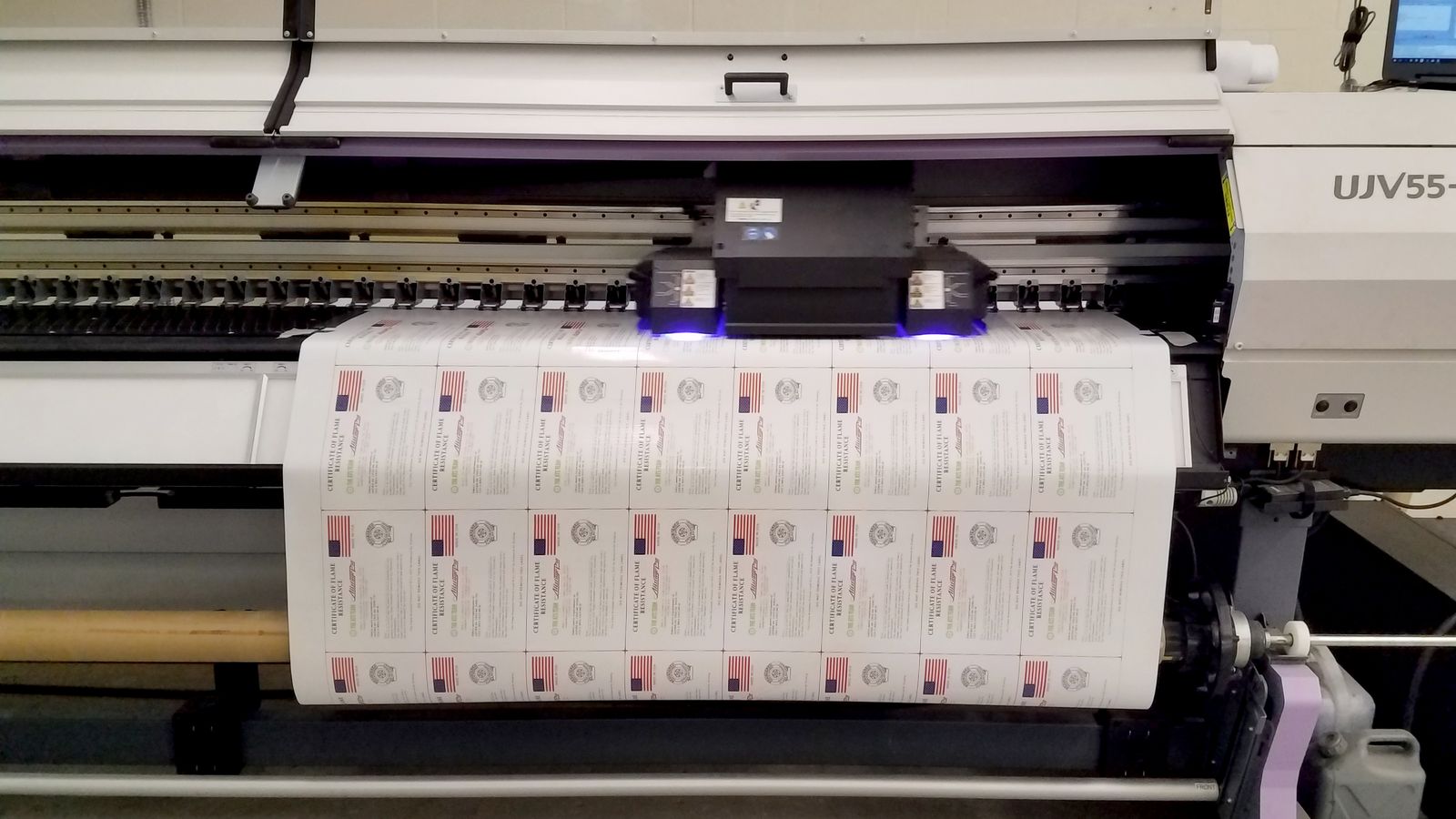 sticker printing process