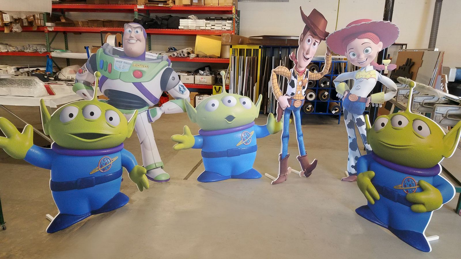 toy story foamboard stands
