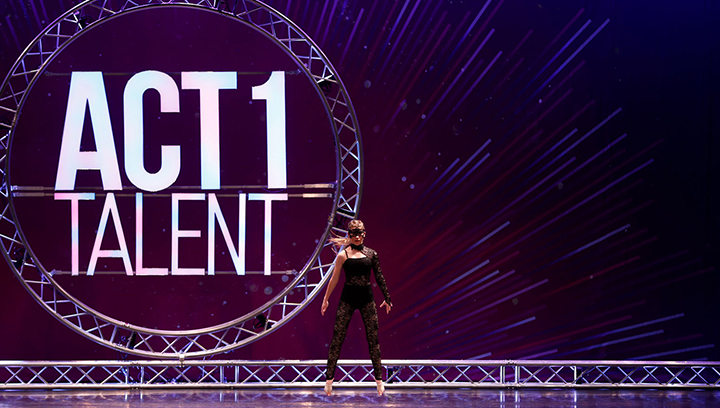 Act1 Talent concert event signs with large channel letters made of aluminum and acrylic