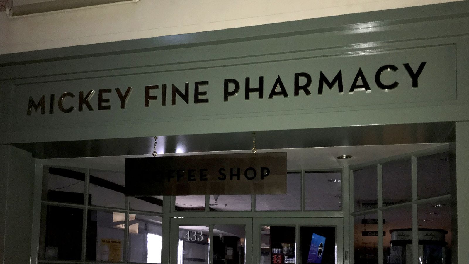aluminum letters and hanging sign