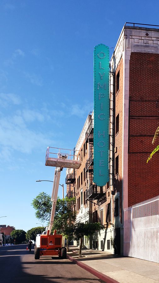 installation of illuminated letters