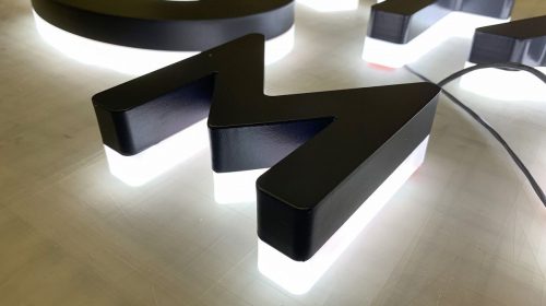 reverse illuminated letters
