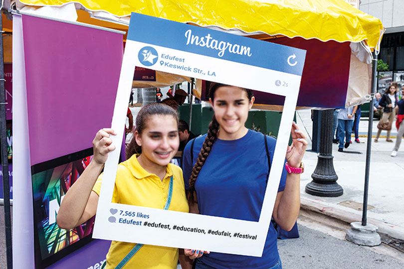 Edufest social media photozone Edufest social media photozone