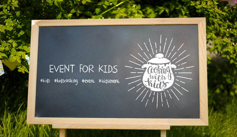 Event for kids event chalkboard sign idea