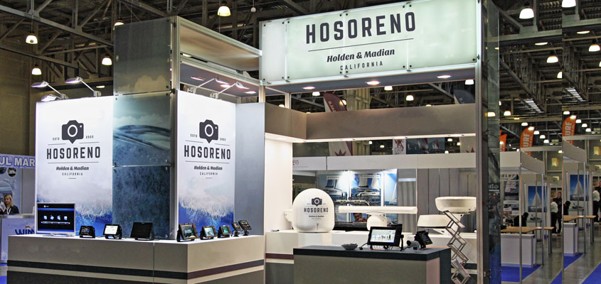 Horoseno branded trade show booth for corporate event branding