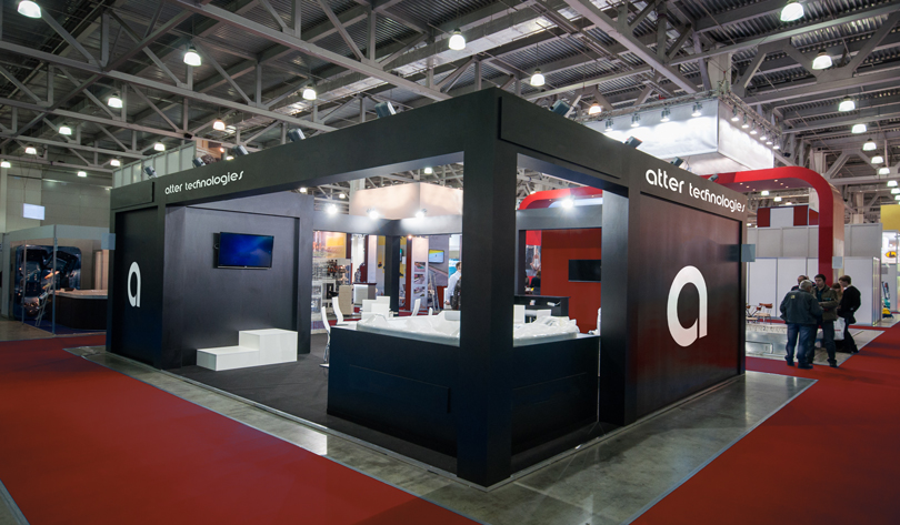 Atter Technologies trade show booth design Atter Technologies trade show booth design example