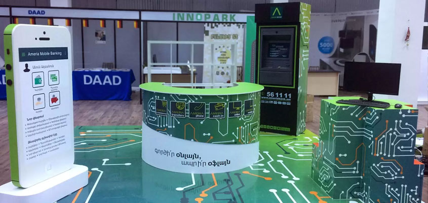 Innopark branded displays for trade show booth success 