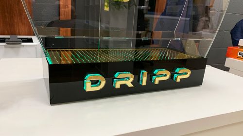 DRIPP illuminated business logo stand-Frontsigns