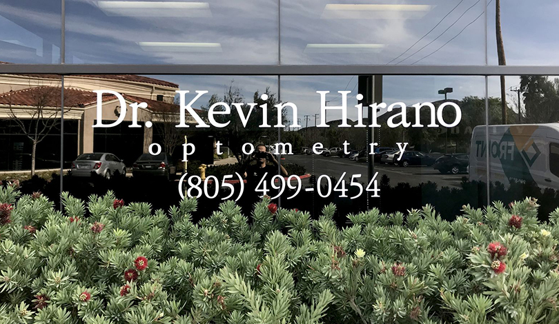 Dr. Kevin Hirano window business logo-Frontsigns