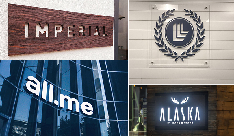 Imperial, All.me, Alaska business logos collage-Frontsigns