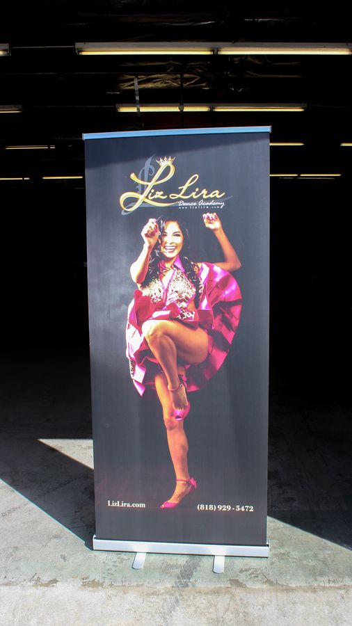Liz Lira roll-up banner