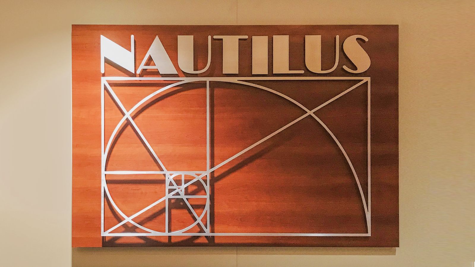 Nautilus 3D interior sign