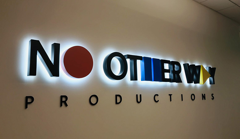 No Other Way backlit business logo-Frontsings