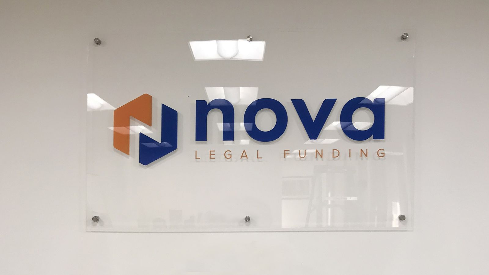 Nova acrylic sign