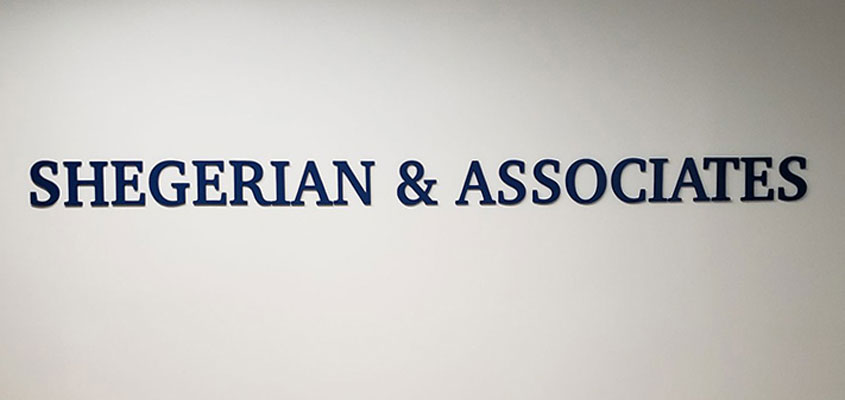 Shegerian & Associates' interior branding