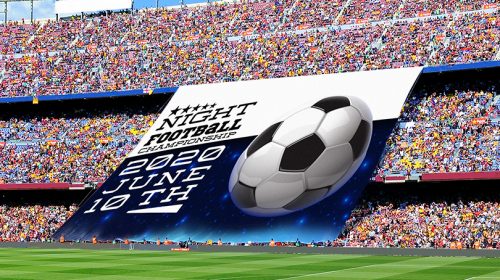 Night Football Championship digital banner example