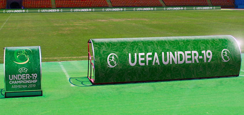 UEFA Championship branded graphics example for planning a public event