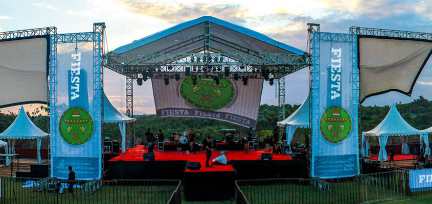 Outdoor music festival planning process at the Fiesta's event venue