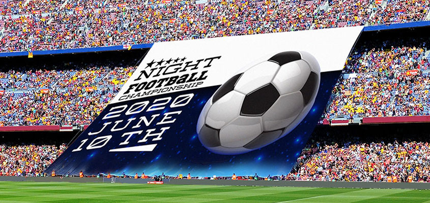 Sports event digital banner example for event planning