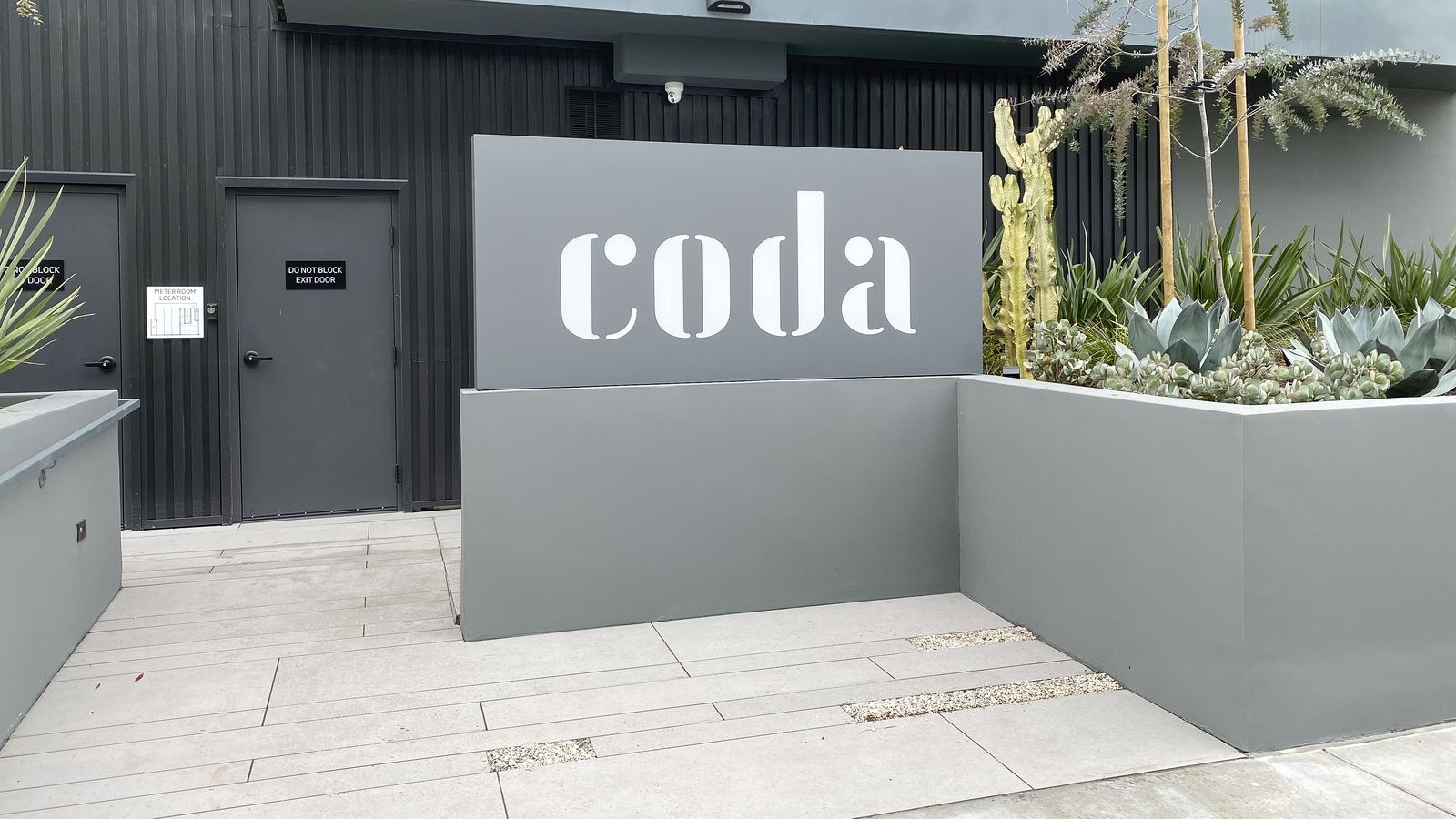 Coda illuminated sign