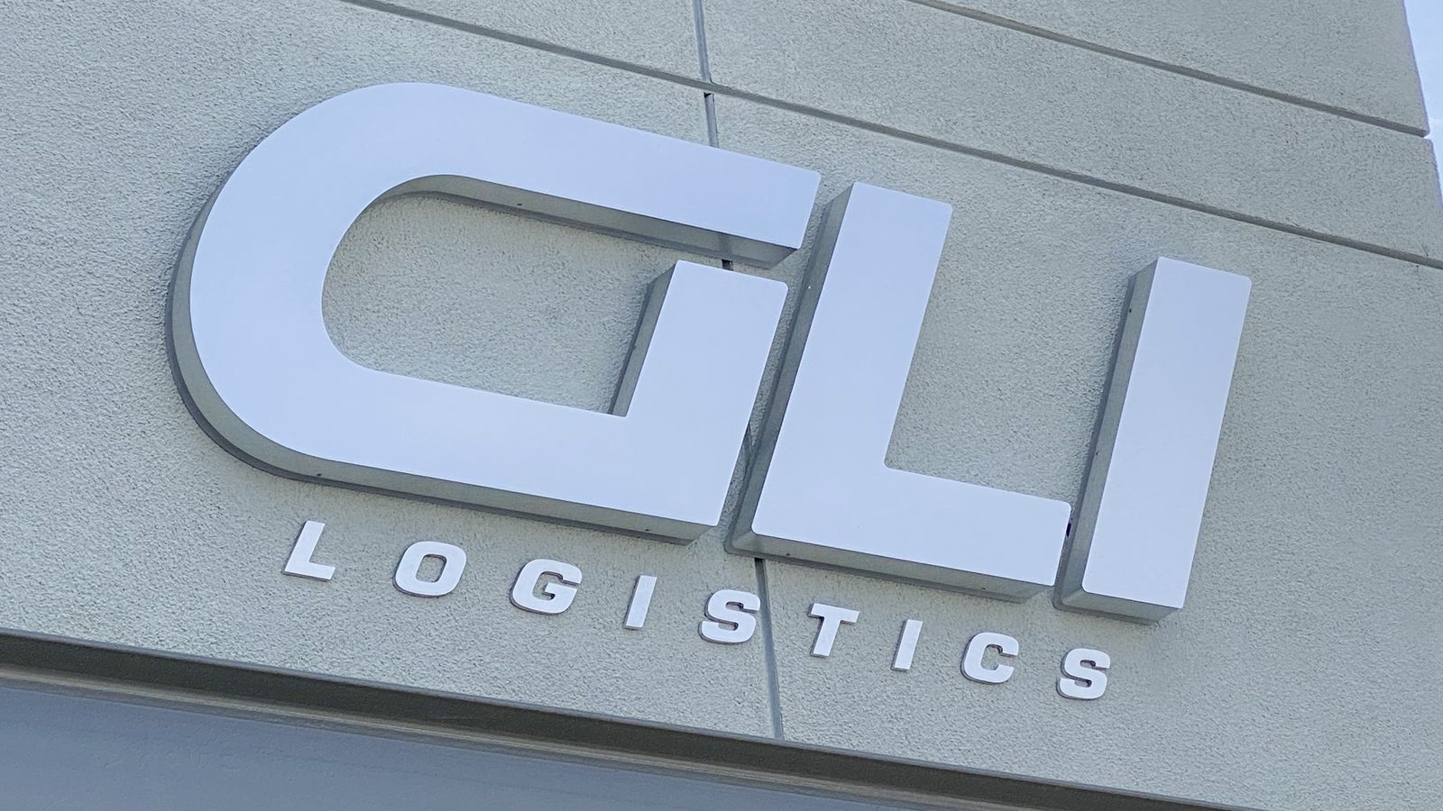 GLI Logistics light up sign