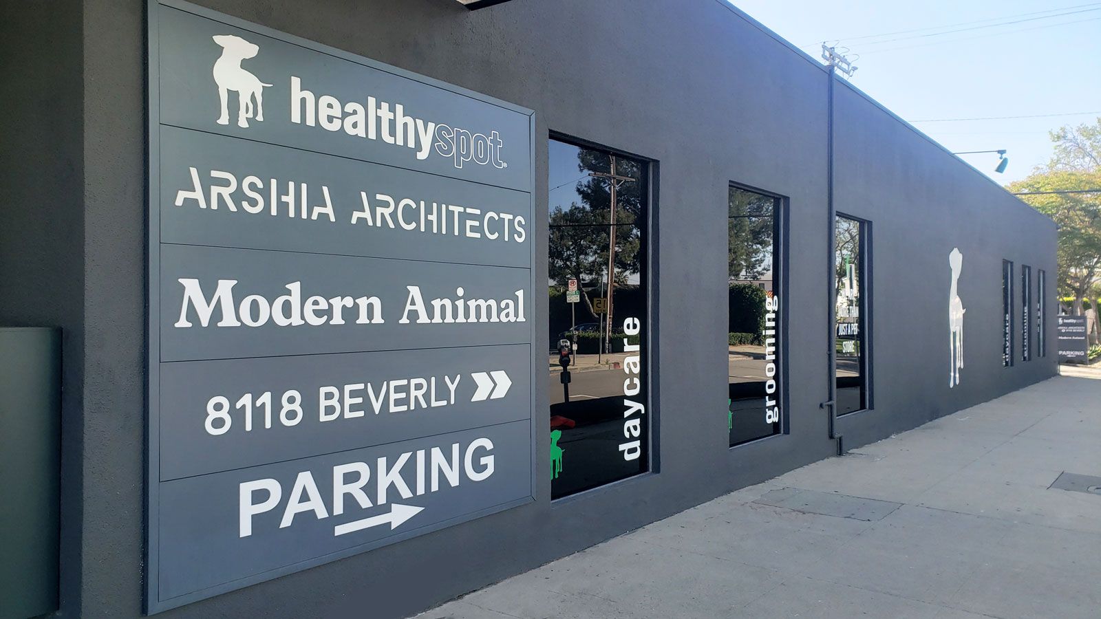 modern animal storefront signs