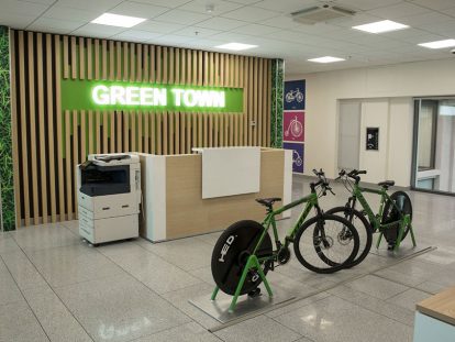 Ameriabank Green Town office design idea