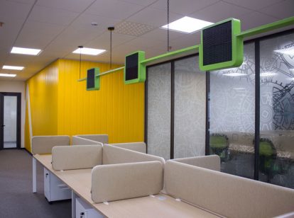 Ameriabank open space interior design idea