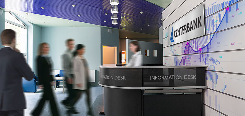 Bank information teller desk idea to get new customers